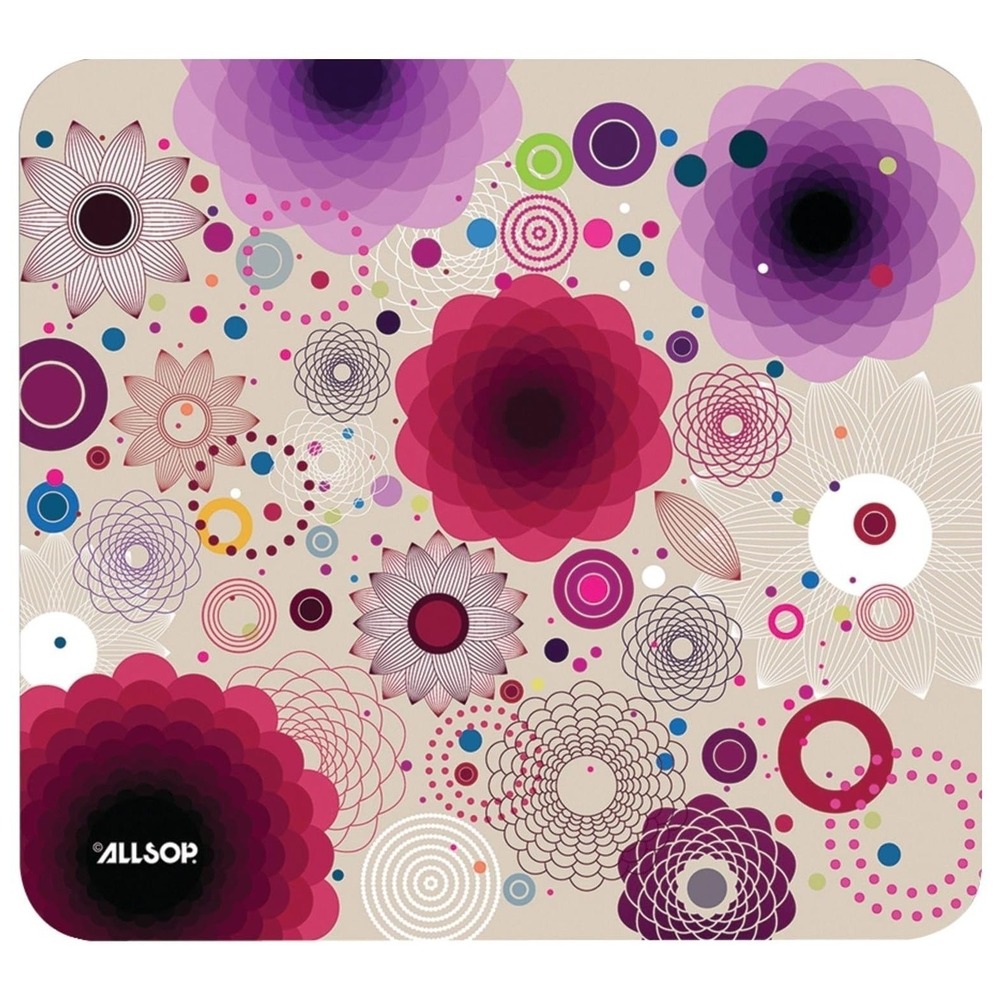 Allsop 30594 NatureSmart Mouse Pad‎ Retro Floral Non-Skid Glue-free Multicolor